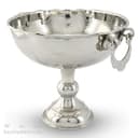 شیرینی خوری مسی سفید زنجان مدل گوشواره ای 24 سانتی کد AH-56