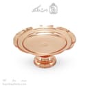 شیرینی خوری مسی پایه دار زنجان قطر 25 سانتیمتری کد AH-127