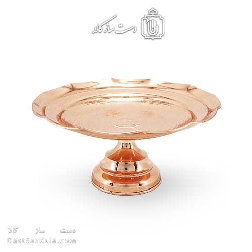 شیرینی خوری مسی پایه دار زنجان قطر 25 سانتیمتری کد AH-127