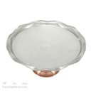 شیرینی خوری مسی پایه دار زنجان قطر 24 سانتی کد AH-103