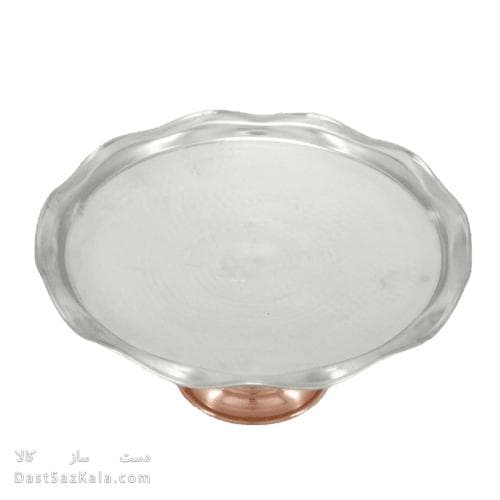 شیرینی خوری مسی پایه دار زنجان قطر 24 سانتی کد AH-103