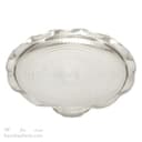 شیرینی خوری مسی پایه دار سفید مدل دیبا 25 سانتیمتری کد AH-41