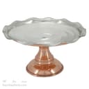 شیرینی خوری مسی پایه دار کوچک زنجان قطر 20سانتی کد AH-104