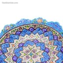 شیرینی خوری پایه دار مینا کاری مسی LT-40