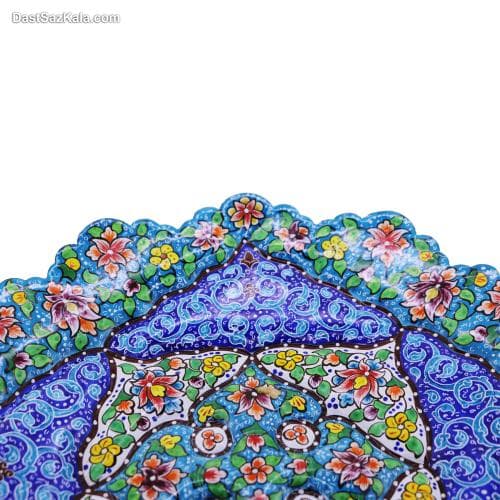 شیرینی خوری مسی میناکاری شده پایدار کد LT-41