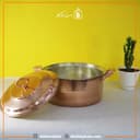 قابلمه مسی اصل زنجان مدل راسته 4 نفره متوسط کد PA-52