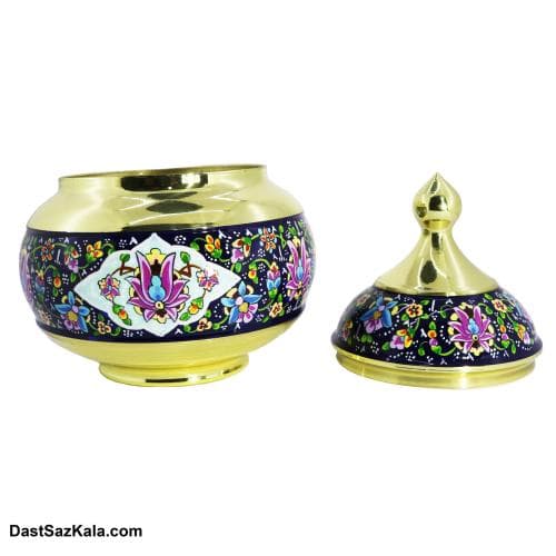 قندان برنجی جدید طرح پرداز 18 سانتی کد MJ-52