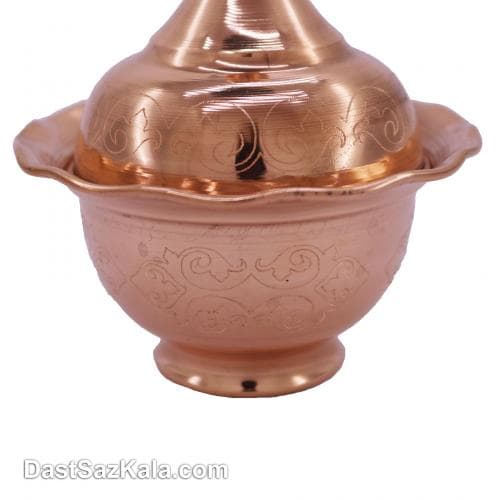 قندان مسی بدون پایه مدل کلاه فرنگی کد AM-16