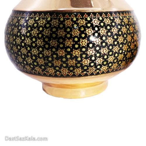 قندان مسی خاتم کاری اصفهان سایز 20 کد MJ-81