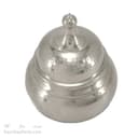 قندان مسی سفید زنجان به ارتفاع 14 سانتیمتر کد AH-89