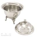 قندان مسی سفید سه پایه ساخت زنجان 12 سانتیمتری AH-80