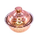 قندان مسی زنجان طرح دار مدل انار کوچک 8 سانتیمتری کد SSH-59