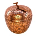 قندان مسی زنجان طرح سیب قلم کاری شده مجموعه 2 عددی کد SSH-46