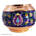 قندان مسی بدون پایه پرداز نانو شده 14 سانتیمتری کد MJ-12