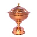 قندان مسی پایه دار چکش کاری شده زنجان 14 سانتیمتری کد SSH-60