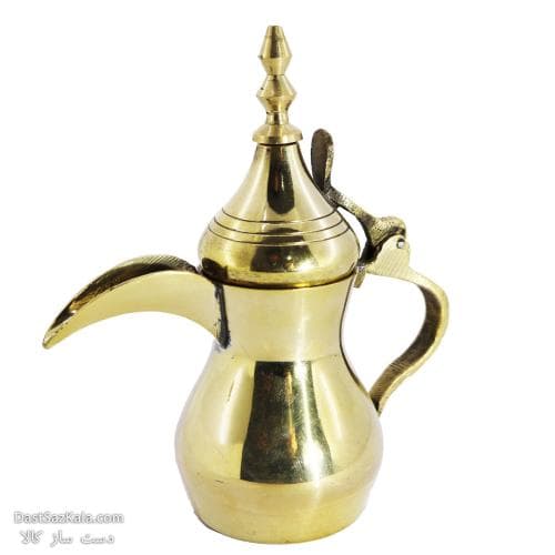 قهوه جوش برنجی مدل دله عربی ساده کد MJ-55