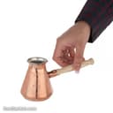 قهوه جوش مسی زنجان کوچک دسته چوبی کد SSH-20