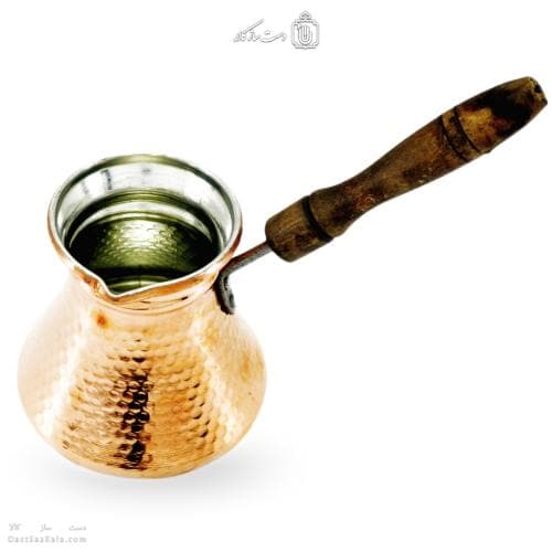 قهوه جوش مسی دسته چوبی سایز بزرگ کد PA-68