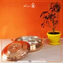 ماهیتابه درب دار مسی زنجان سایز 3 بزرگ مدل تیانچه کد PA-39