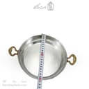 ماهیتابه مسی متوسط زنجان 19 سانتی دسته برنجی کد AH-157