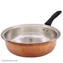 ماهیتابه مسی کوچک زنجان دسته دار سایز 2 کد PA-26