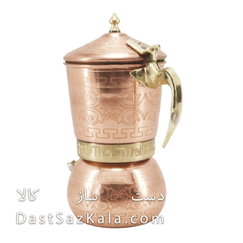 موکاپات مسی چهار کاپ دسته برنجی کد AH-68