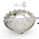 میوه خوری مسی سفید زنجان مدل ستاره ای قطر 27 سانتی کد AH-39