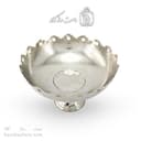 میوه خوری مسی سفید زنجان مدل ستاره ای قطر 27 سانتی کد AH-39