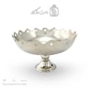 میوه خوری مسی سفید زنجان مدل ستاره ای قطر 27 سانتی کد AH-39