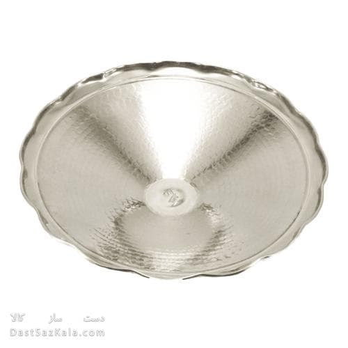 میوه خوری مسی سفید پایه کوتاه مدل دیبا 27 سانتیمتری کد AH-42