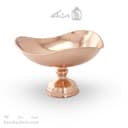 میوه خوری مسی پایه دار زنجان مدل سه گوش 28 سانتی کد AH-27