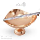 میوه خوری مسی پایه دار زنجان مدل سه گوش 28 سانتی کد AH-27