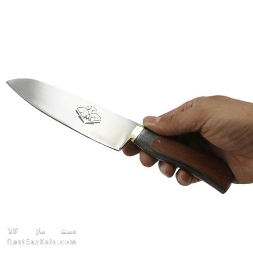 چاقوی آشپزخانه حیدری زنجان دسته چوبی 26 سانتی کد MN-39