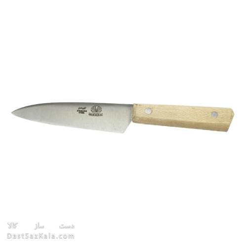 چاقوی آشپزخانه راسته ای زنجان دسته چوبی 29 سانتی کد MN-12