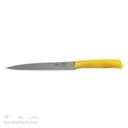 چاقوی استیل مروارید زنجان راسته دسته زرد پلاستیکی کد 15-MN