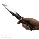 چاقوی شکاری تیغه استیل زنجان با غلاف 30 سانتیمتری کد MN-46