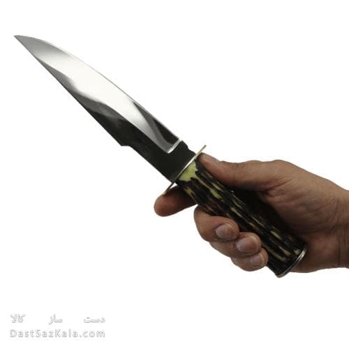چاقوی شکاری تیغه استیل زنجان با غلاف 30 سانتیمتری کد MN-46
