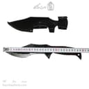 چاقوی شکاری دست ساز زنجان 30 سانتیمتری با غلاف کد MS-19