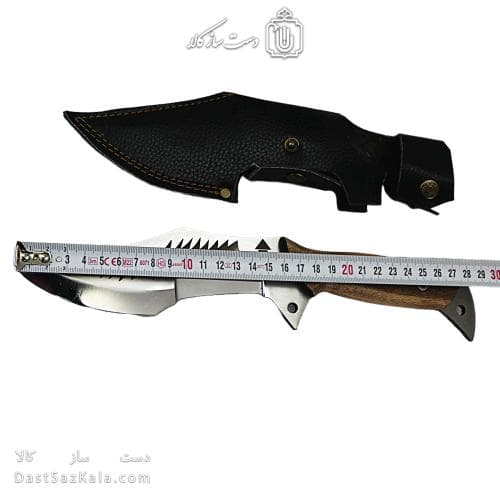 چاقوی شکاری ساخت زنجان 29 سانتیمتری با غلاف کد MS-22