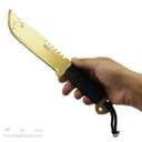چاقوی شکاری طلایی با غلاف مشکی 31 سانتیمتری کد MN-50