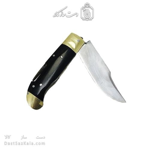 چاقوی ضامن دار تاشو زنجان 15 سانتیمتری دسته مشکی کد SHN-29