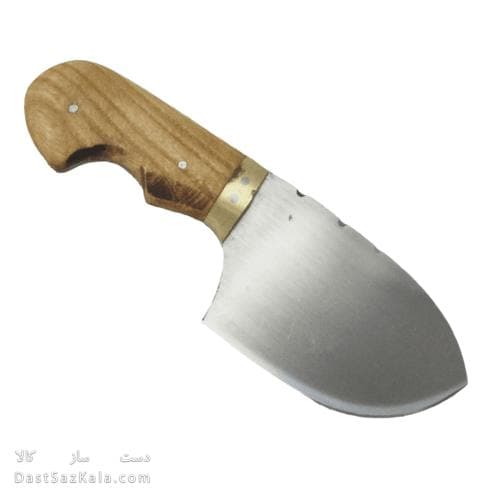 چاقوی پوست کنی زنجان با دسته چوبی پنجه ای 17 سانتی کد MN-75