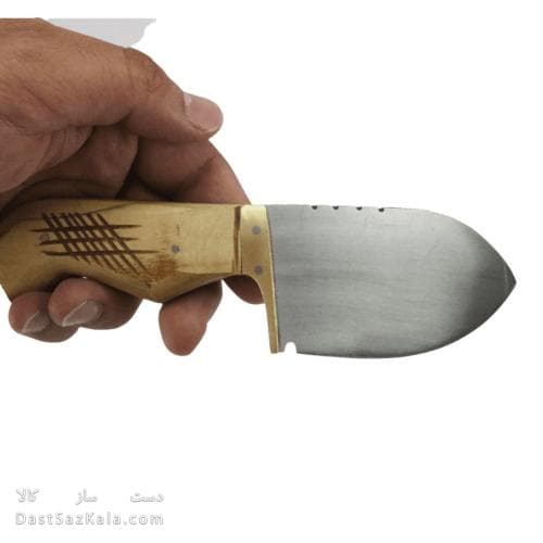 چاقوی پوست کن زنجان دسته چوبی 18 سانتیمتری کد MN-72