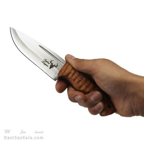 چاقو بوشکرافت زنجان دسته چوبی 23 سانتیمتری کد MN-43