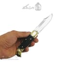 چاقو تاشو زنجان طرح گنجشک 18سانتی دسته کائوچوی کد SHN-21