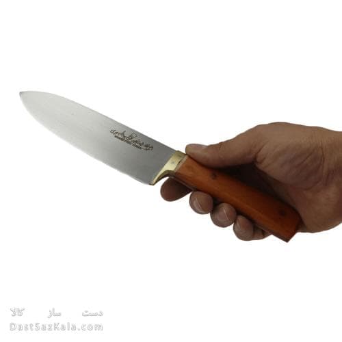 چاقو سلاخی دست ساز زنجان تیغه استیل دسته چوبی 25 سانتی MN-22