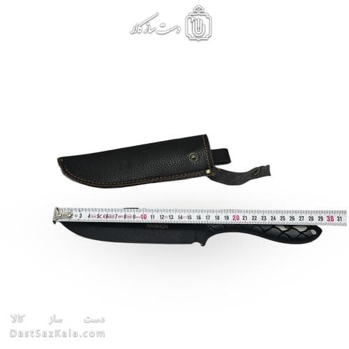 چاقو شکاری دست ساز زنجان 30 سانتیمتری با غلاف کد MS-17