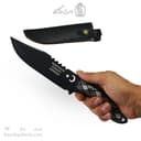 چاقو شکاری دست ساز زنجان 30 سانتیمتری با غلاف کد MS-17