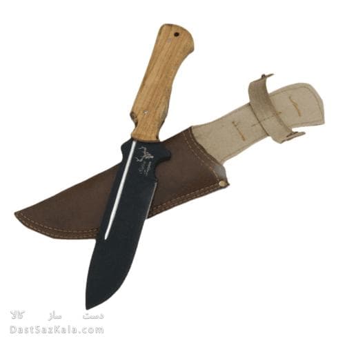 چاقو شکاری زنجان با غلاف به طول 28 سانتیمتری کد MN-82