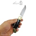 چاقو ضامن دار زنجان 19 سانتیمتری دسته مشکی کد SHN-28